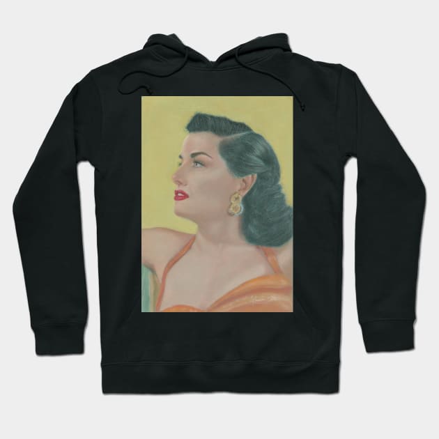 Jane Russell Hoodie by jkarenart